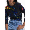 DESIGUAL WOMEN'S BLACK SWEATER