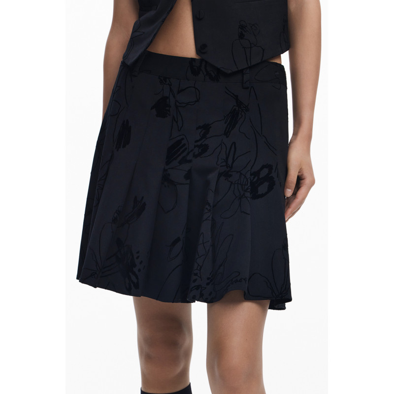 DESIGUAL WOMEN'S BLACK SHORT SKIRT