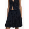 DESIGUAL WOMEN'S BLACK SHORT SKIRT
