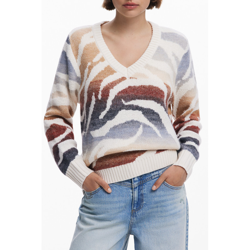 PULL BLANC POUR FEMME DESIGUAL