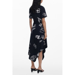 ROBE LONGUE NOIRE POUR FEMME DESIGUAL