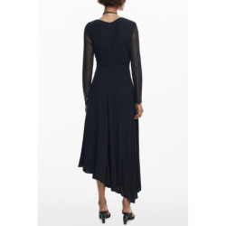ROBE LONGUE NOIRE POUR FEMME DESIGUAL