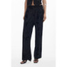 DESIGUAL WOMEN'S BLACK TROUSERS