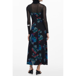 ROBE LONGUE NOIRE POUR FEMME DESIGUAL