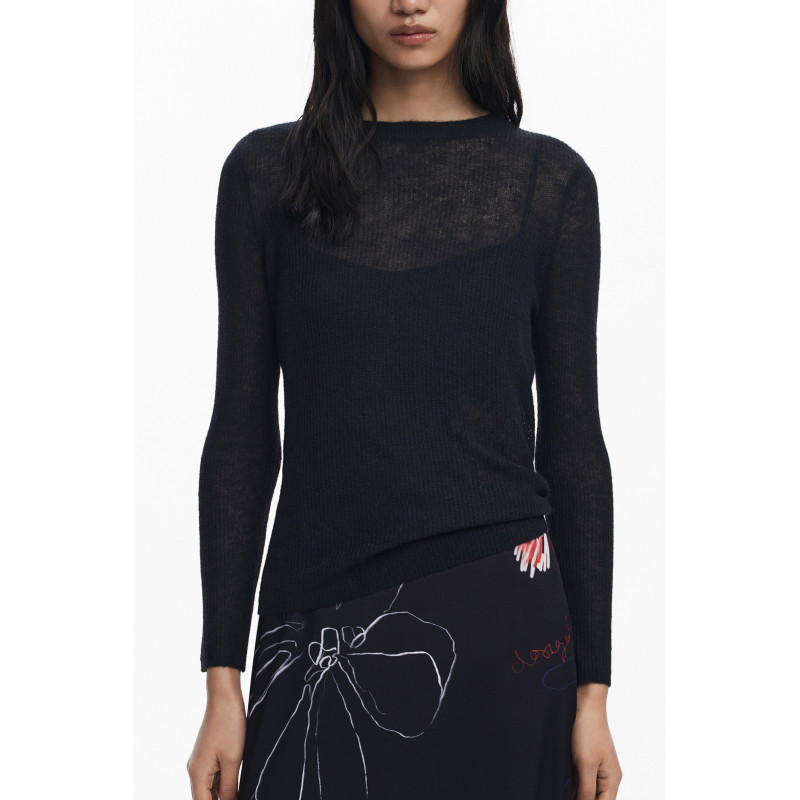 DESIGUAL WOMEN'S LONG BLACK DRESS