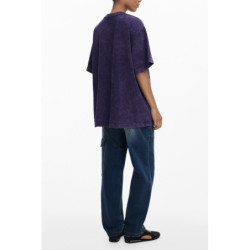 DESIGUAL WOMEN'S SHORT-SLEEVE T-SHIRT PURPLE