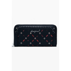 PORTEFEUILLE NOIR POUR FEMME DESIGUAL