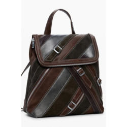 DESIGUAL WOMEN'S BROWN BACKPACK