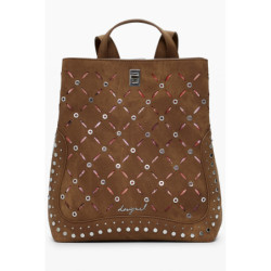 DESIGUAL WOMEN'S BROWN BACKPACK