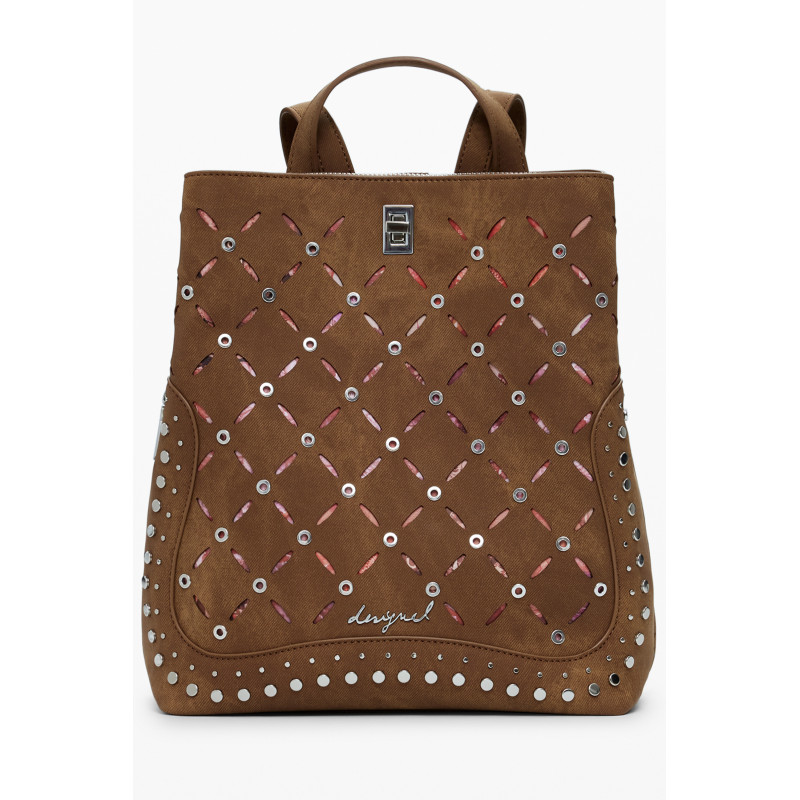 DESIGUAL WOMEN'S BROWN BACKPACK