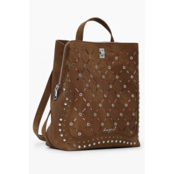 DESIGUAL WOMEN'S BROWN BACKPACK
