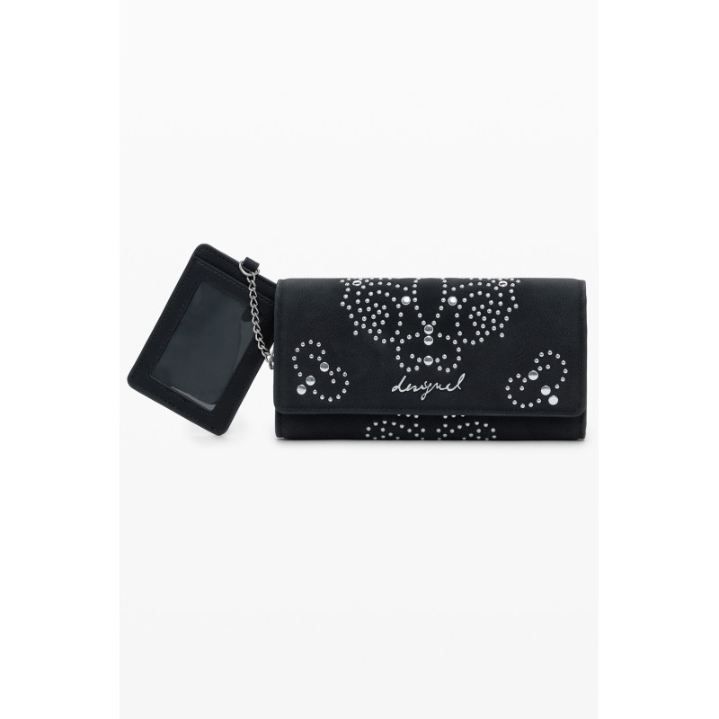 PORTEFEUILLE NOIR POUR FEMME DESIGUAL