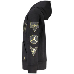 JORDAN MEN'S BLACK ZIP-UP SWEATSHIRT