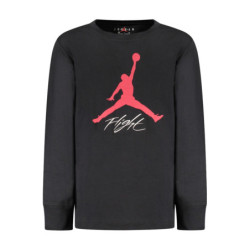 JORDAN LONG-SLEEVED T-SHIRT FOR KIDS, BLACK