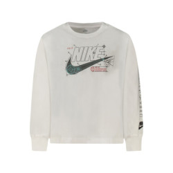 NIKE KIDS' LONG-SLEEVED T-SHIRT, WHITE