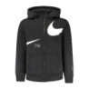 NIKE KIDS' BLACK ZIP-UP SWEATSHIRT
