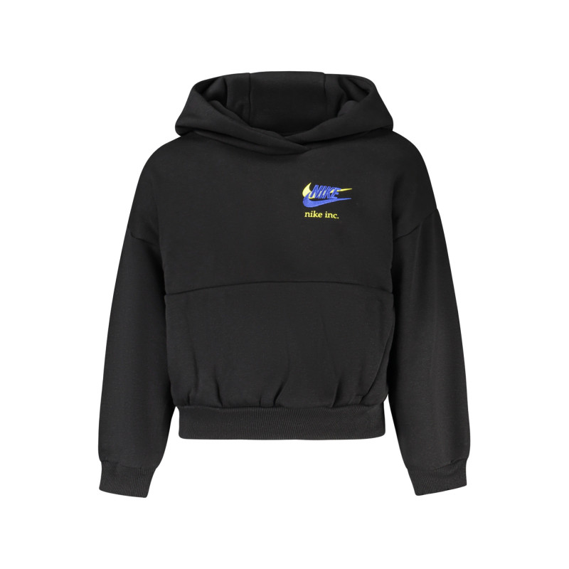 NIKE KIDS' BLACK ZIP-UP SWEATSHIRT