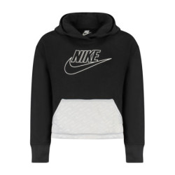 NIKE KIDS' BLACK ZIP-UP SWEATSHIRT