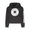 Sweat à capuche zippé Converse pour fille, noir