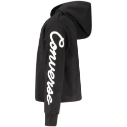 Sweat à capuche zippé Converse pour fille, noir