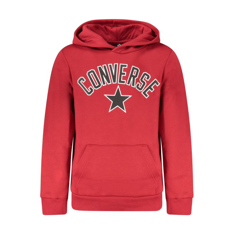 Sweat à capuche zippé rouge Converse pour enfants