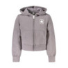 Sweat à capuche zippé Converse pour fille, gris