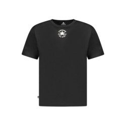T-shirt à manches courtes Converse pour enfant, noir
