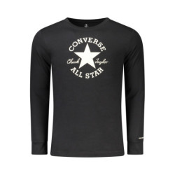 CONVERSE KIDS' BLACK LONG-SLEEVED T-SHIRT