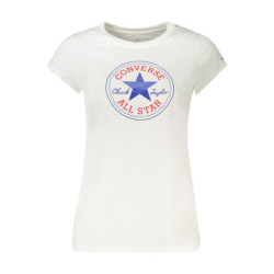 T-shirt à manches courtes Converse pour fille, blanc