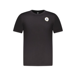 T-shirt à manches courtes Converse pour enfant, noir
