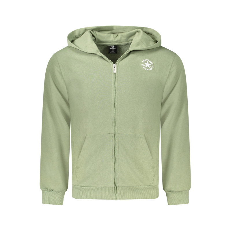 CONVERSE CHILDREN'S GREEN ZIP-UP SWEATSHIRT