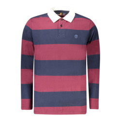 TIMBERLAND MEN'S LONG-SLEEVE POLO SHIRT, RED
