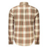 Chemise à manches longues Timberland pour homme, marron
