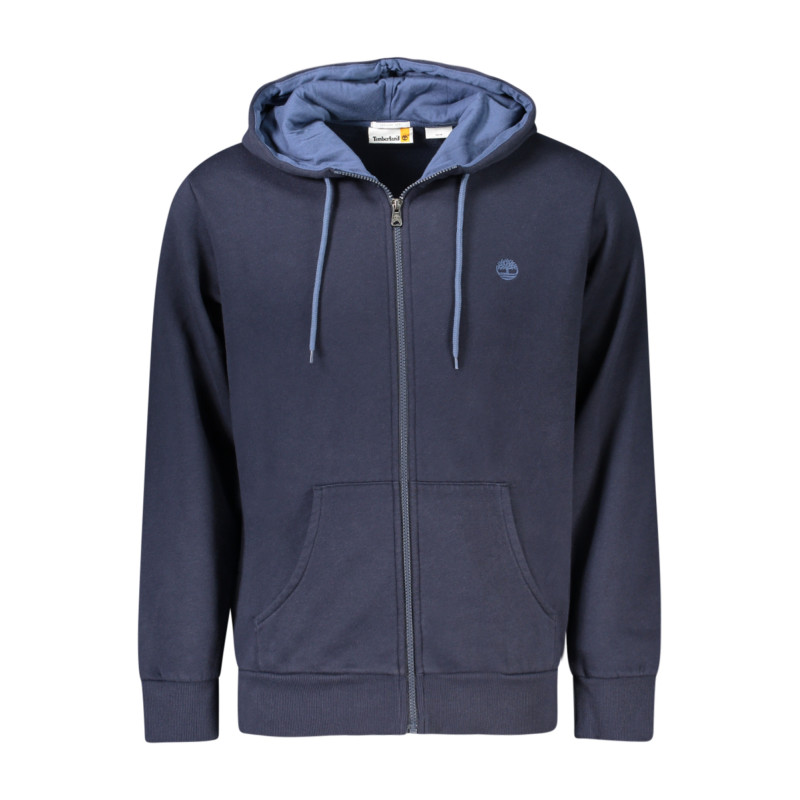 TIMBERLAND MEN'S BLUE ZIP-UP SWEATSHIRT