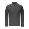 TIMBERLAND MEN'S LONG-SLEEVE POLO SHIRT BLACK