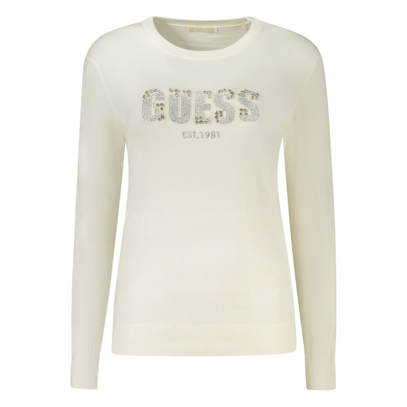 GUESS JEANS WOMEN'S WHITE SWEATER