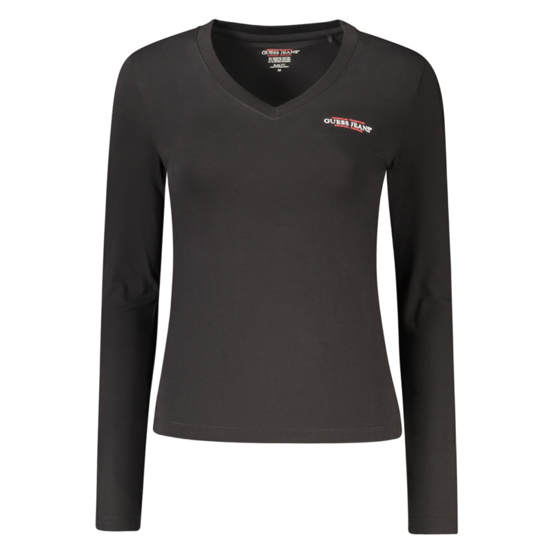T-SHIRT À MANCHES LONGUES FEMME GUESS JEANS NOIR