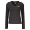 GUESS JEANS WOMEN'S LONG-SLEEVED T-SHIRT BLACK