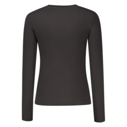 GUESS JEANS WOMEN'S LONG-SLEEVED T-SHIRT BLACK