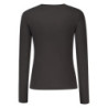 GUESS JEANS WOMEN'S LONG-SLEEVED T-SHIRT BLACK