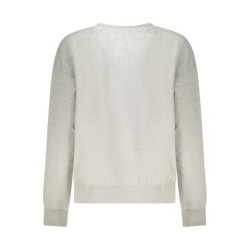 PEPE JEANS WOMEN'S GRAY ZIP-UP SWEATSHIRT