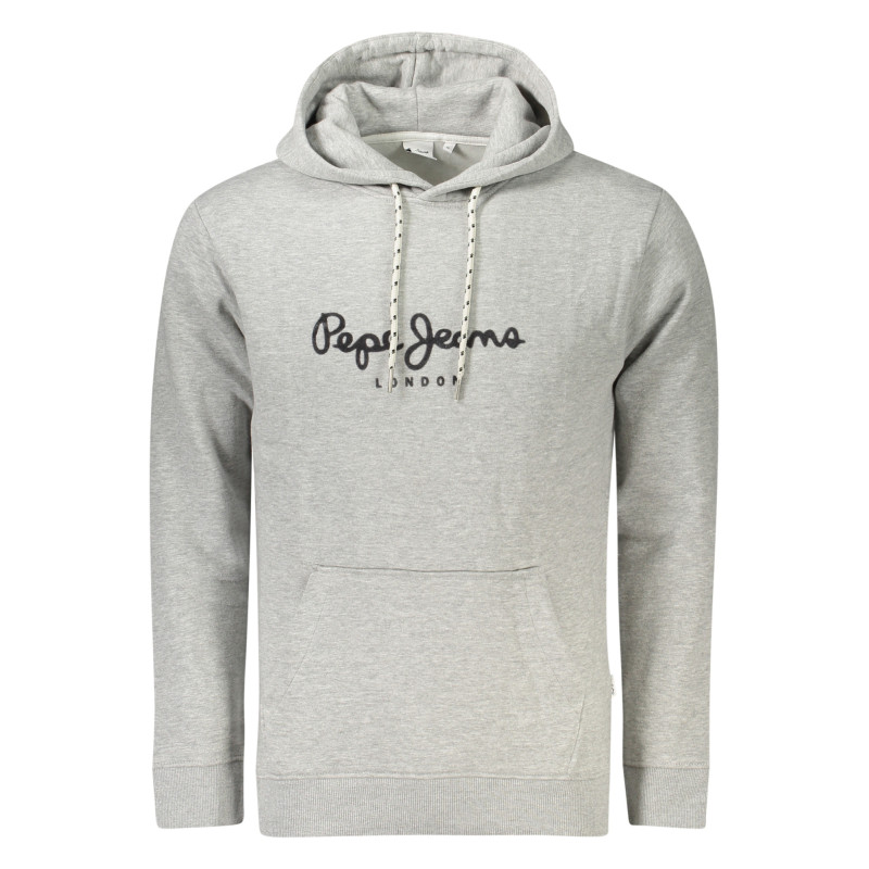 PEPE JEANS MEN'S GRAY ZIP-UP SWEATSHIRT