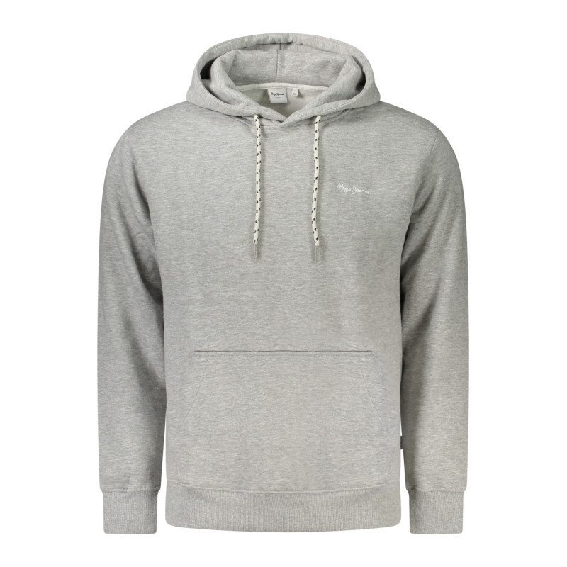 PEPE JEANS MEN'S GRAY ZIP-UP SWEATSHIRT