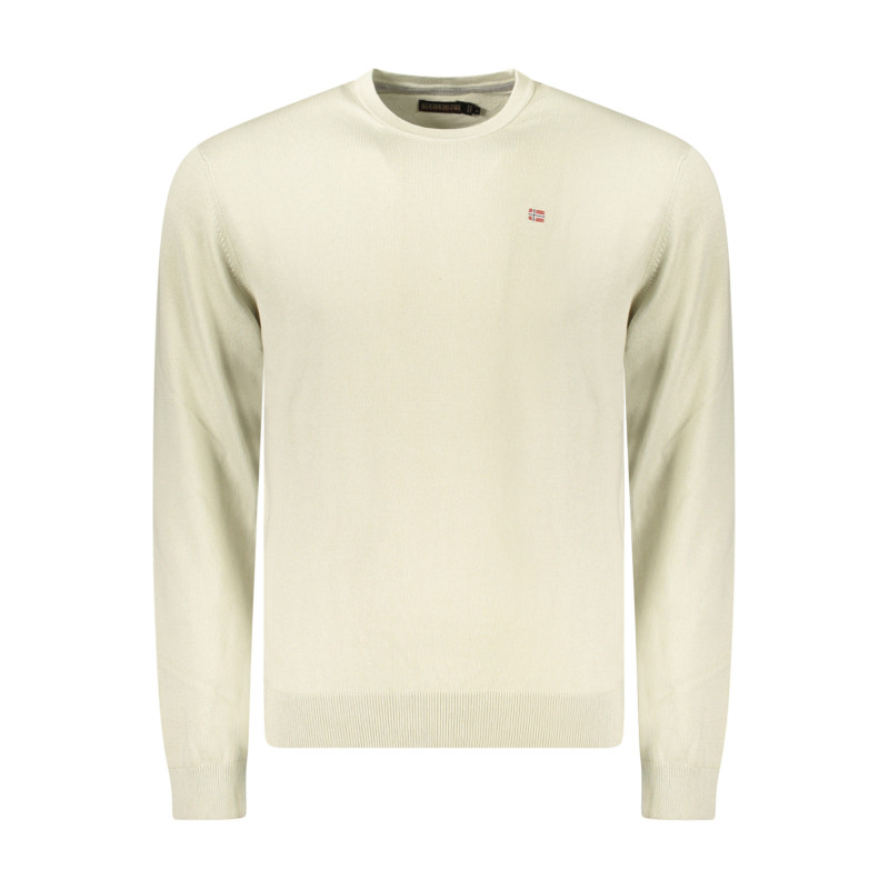 NAPAPIJRI MEN'S BEIGE SWEATER