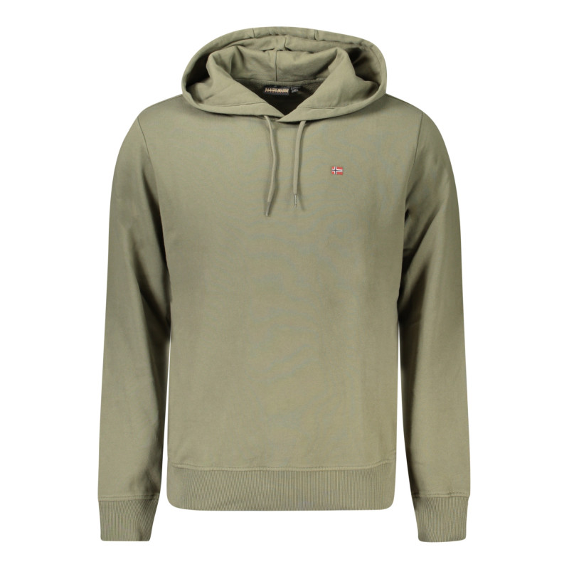 NAPAPIJRI MEN'S ZIP-UP SWEATSHIRT, GREEN