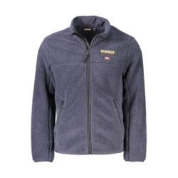 NAPAPIJRI MEN'S BLUE ZIP-UP SWEATSHIRT