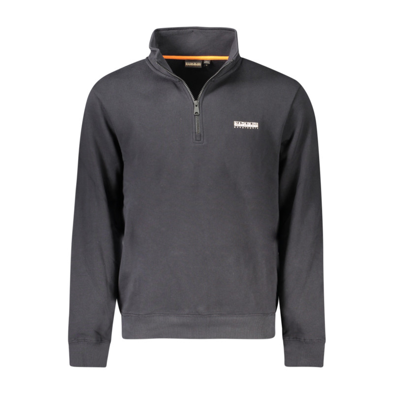 NAPAPIJRI MEN'S BLACK ZIP-UP SWEATSHIRT