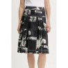 DESIGUAL WOMEN'S BLACK LONGUETTE SKIRT