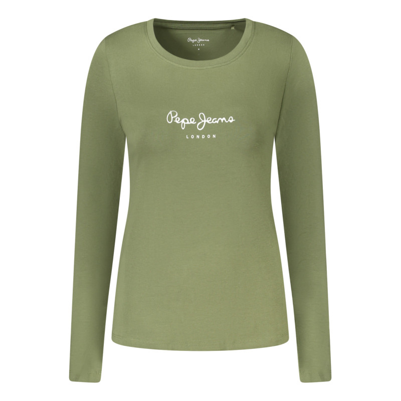 PEPE JEANS WOMEN'S LONG-SLEEVED T-SHIRT, GREEN