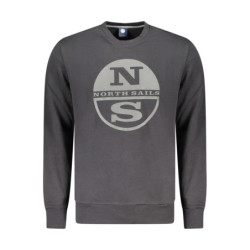 NORTH SAILS MEN'S BLACK ZIP-UP SWEATSHIRT
